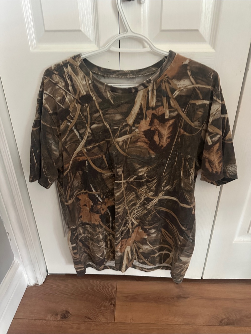 Men's Camo Short Sleeve Tee - Realtree-Style Woodland Print